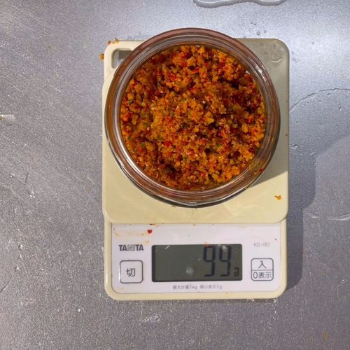 具材全体の重量100g