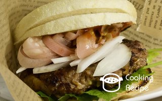 みょうがの酢漬けバーガーの作り方・レシピ