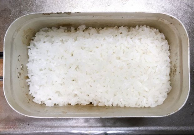 ご飯の炊き上がり