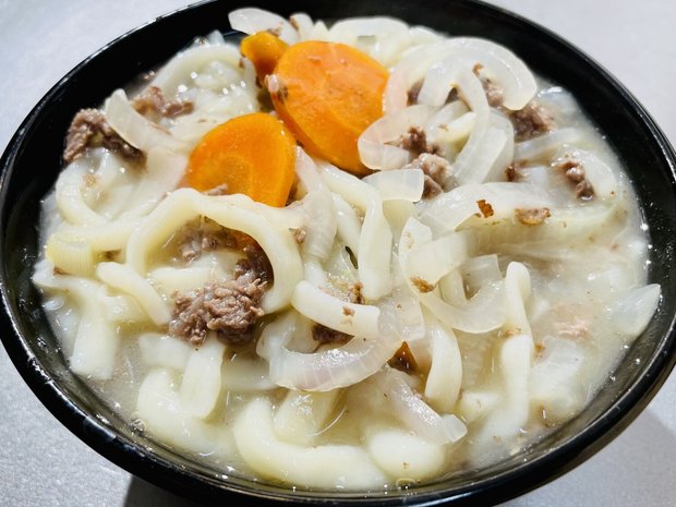 軍隊調理法(1937年)の肉うどん(温食給養)