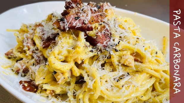パンチのある!カルボナーラの作り方・レシピ【パスタ・スパゲッティ】