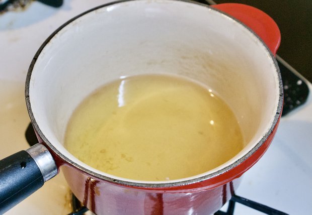 ピクルス液を沸騰させ冷ます